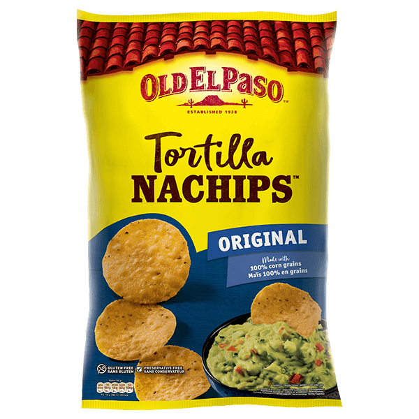 eine Packung Old El Paso Original Tortilla Nachips