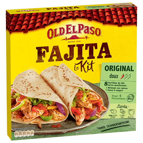 Kit de fajita doux original Old El Paso