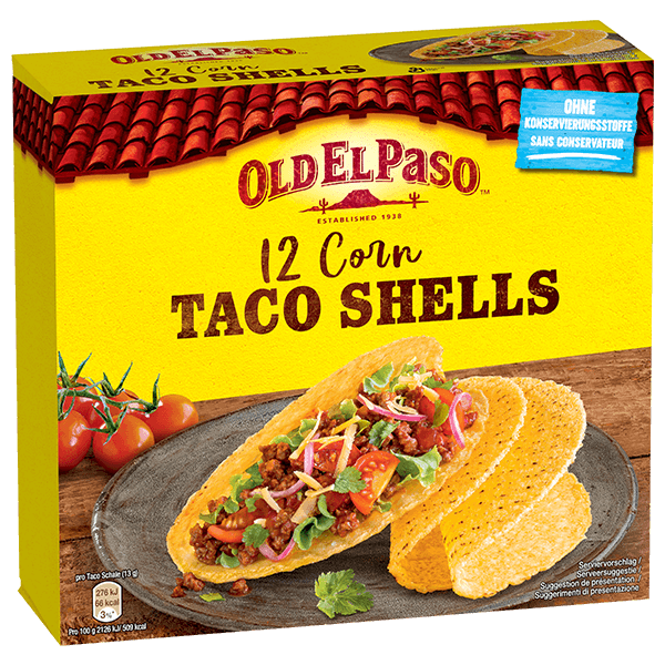12er-Pack Old El Paso Corn Taco Shells, 156 g