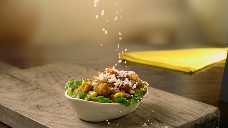 Tacos au poulet croustillant et au fromage